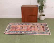 Load image into Gallery viewer, Blue Vintage Kilm Rug
