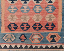 Load image into Gallery viewer, Blue Vintage Kilm Rug
