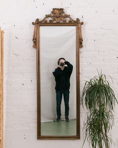 Ornate Gold Floor Mirror