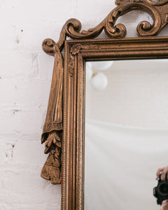 Ornate Gold Floor Mirror