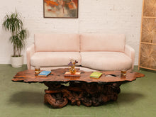 Load image into Gallery viewer, 84&quot; Wide Burlwood Coffee Table
