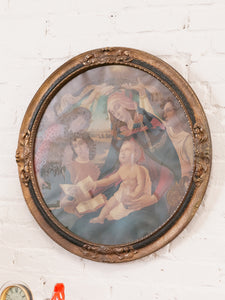 Antique Madonna of the Magnificat Gilded Frame by Botticelli