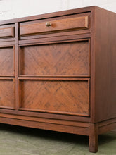 Load image into Gallery viewer, Elmwood Pecan Color 9 Drawer Dresser by American of Martinsville
