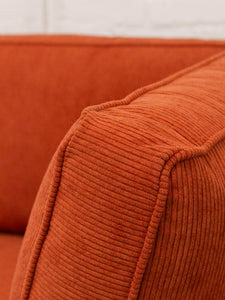 Diana Sectional Sofa in Groove Rust