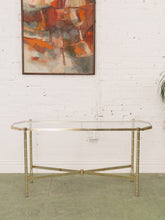 Load image into Gallery viewer, Brass Hollywood Entry Table
