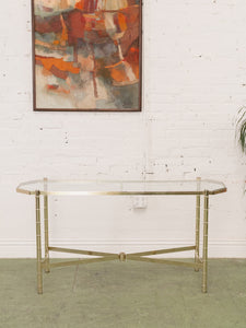 Brass Hollywood Entry Table