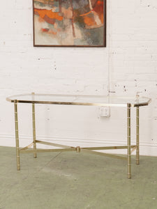 Brass Hollywood Entry Table