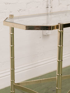 Brass Hollywood Entry Table