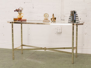 Brass Hollywood Entry Table