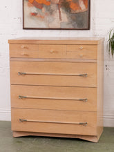 Load image into Gallery viewer, Blonde Mid Century Highboy Dresser
