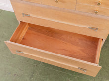 Load image into Gallery viewer, Blonde Mid Century Highboy Dresser
