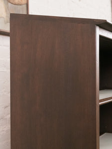 Walnut Vintage Display Cabinet