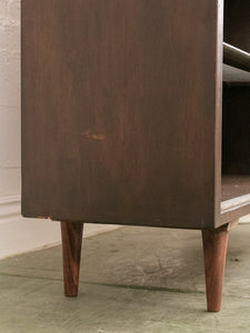 Walnut Vintage Display Cabinet