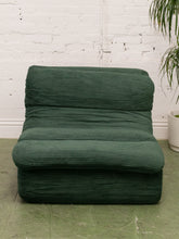 Load image into Gallery viewer, Green Lounger with Ottoman
