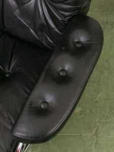 Ekkornes Leather Chair and Ottoman