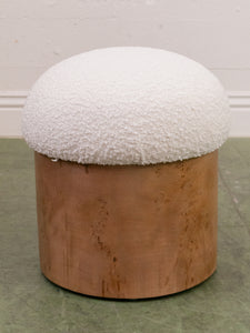 Burlwood Base Mushroom Stool