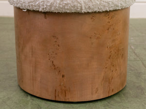 Burlwood Base Mushroom Stool