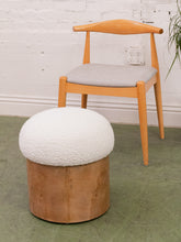 Load image into Gallery viewer, Burlwood Base Mushroom Stool
