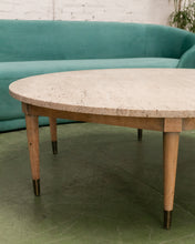 Load image into Gallery viewer, Travertine Vintage Coffee Table
