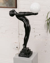 Load image into Gallery viewer, Art Deco Style Lamp LUMINA Standing Ceramic Sculpture Max Le Verrier
