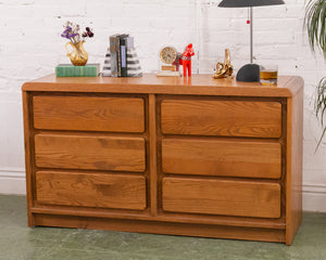 Oak Boho Chest of Dresser