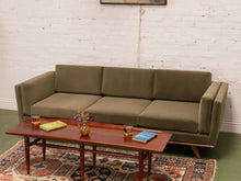 Load image into Gallery viewer, Olive Green Sofa with Trim
