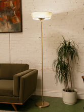 Load image into Gallery viewer, Torchiere Floor Lamp in Gold
