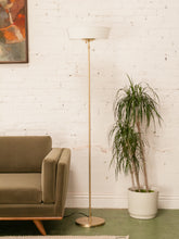 Load image into Gallery viewer, Torchiere Floor Lamp in Gold
