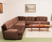 Load image into Gallery viewer, Mosley Sectional Sofa in Chocolate Brown
