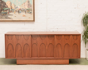 Scandinavian Credenza with Plinth Base