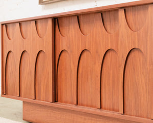 Scandinavian Credenza with Plinth Base