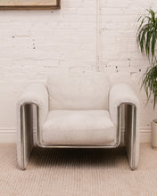 Load image into Gallery viewer, Chrome Arch Lounge Chair
