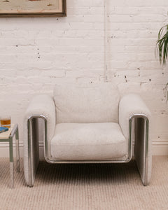 Chrome Arch Lounge Chair