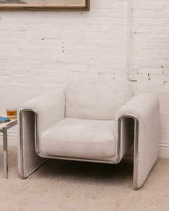 Chrome Arch Lounge Chair