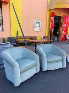 Blue Vintage Swivel Chair