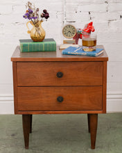 Load image into Gallery viewer, 2 Drawer Formica Top Nightstand
