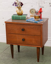 Load image into Gallery viewer, 2 Drawer Formica Top Nightstand
