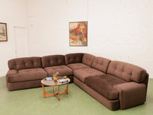 Load image into Gallery viewer, Mosley Sectional Sofa in Chocolate Brown
