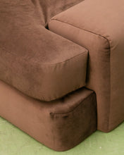 Load image into Gallery viewer, Mosley Sectional Sofa in Chocolate Brown
