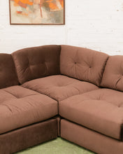 Load image into Gallery viewer, Mosley Sectional Sofa in Chocolate Brown
