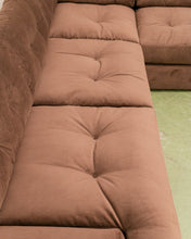 Load image into Gallery viewer, Mosley Sectional Sofa in Chocolate Brown
