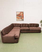 Load image into Gallery viewer, Mosley Sectional Sofa in Chocolate Brown
