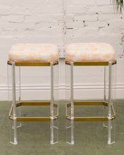 Load image into Gallery viewer, Lucite Vintage Counter Stools
