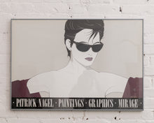 Load image into Gallery viewer, Patrick Nagel 1983 Print Silver Foiled Sunglasses Poster Art
