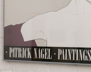 Patrick Nagel 1983 Print Silver Foiled Sunglasses Poster Art