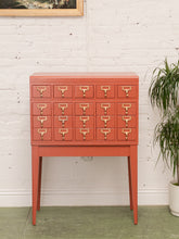 Load image into Gallery viewer, Painted Wood Chest of Drawers Restored File Cabinet
