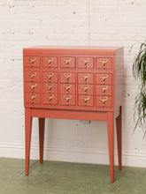 Load image into Gallery viewer, Painted Wood Chest of Drawers Restored File Cabinet
