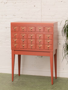 Painted Wood Chest of Drawers Restored File Cabinet