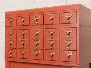 Painted Wood Chest of Drawers Restored File Cabinet