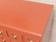 Load image into Gallery viewer, Painted Wood Chest of Drawers Restored File Cabinet
